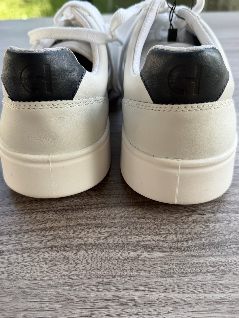 Cole Haan Men's GrandPro Rally Laser Cut Perforated White Leather Court Sneakers - Picture 3 of 9